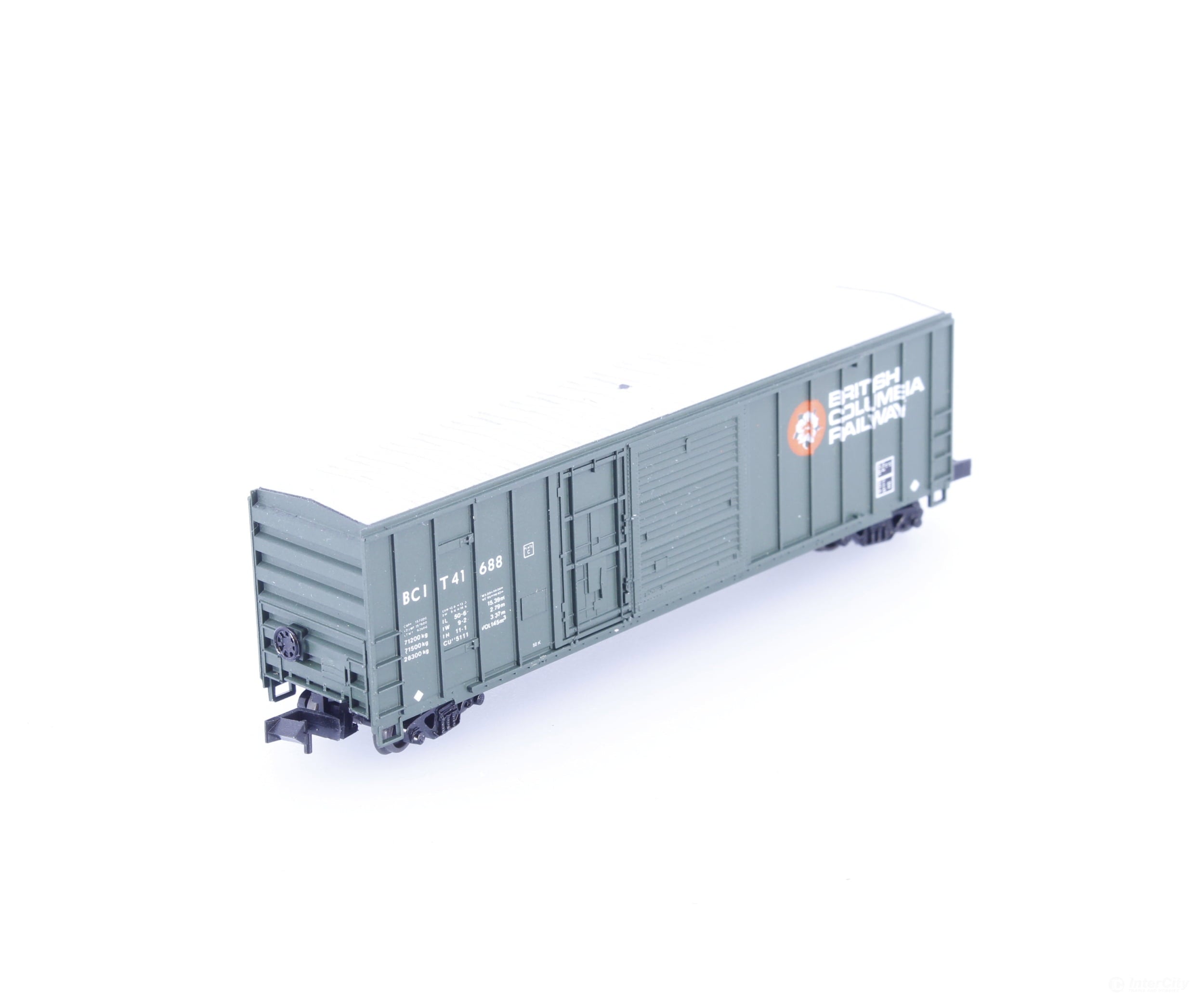 Roundhouse 8236 N 50’ Combination Door Box Car BC Rail (BCOL) 41688 - Freight Cars
