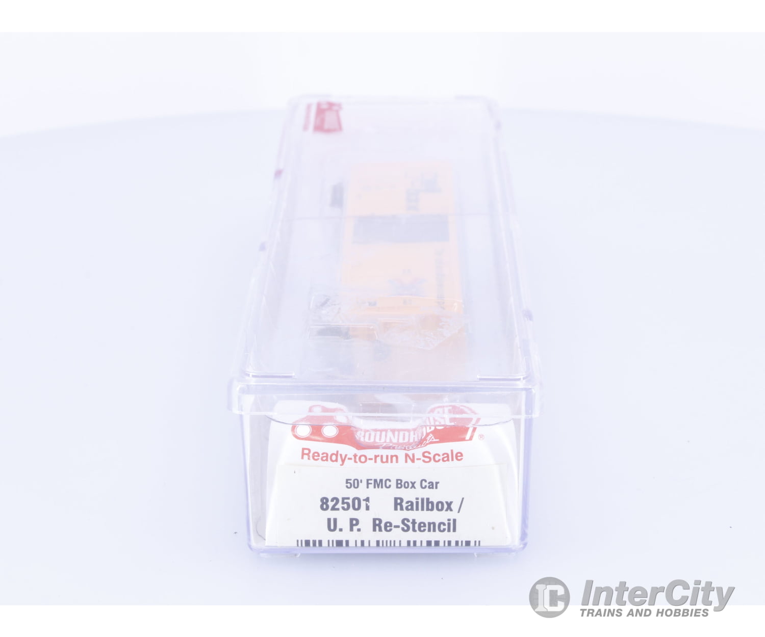 Roundhouse 82501 N 50’ FMC Boxcar UP Re-Stencil Railbox (RBOX) 130403 Freight Cars
