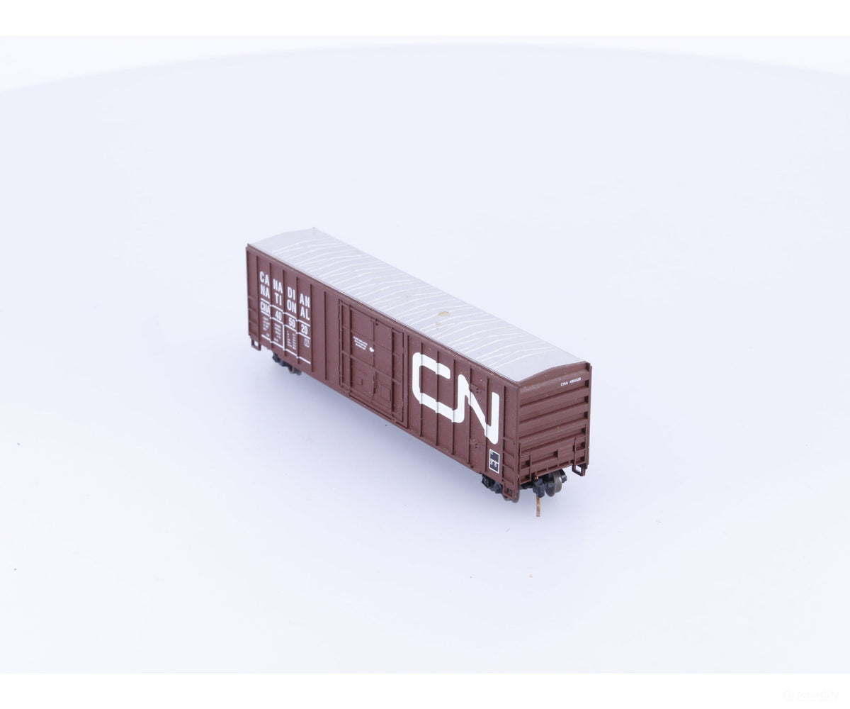 Roundhouse 83603 N 50’ FMC Plug Door Boxcar #1 Canadian National (CN) 405020 - Freight Cars