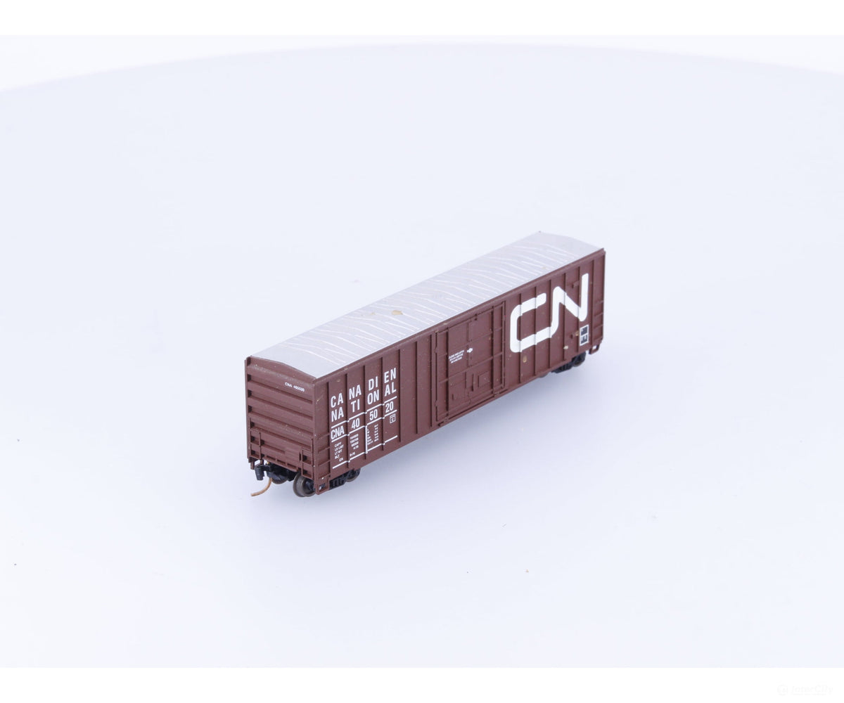 Roundhouse 83603 N 50’ FMC Plug Door Boxcar #1 Canadian National (CN) 405020 - Freight Cars