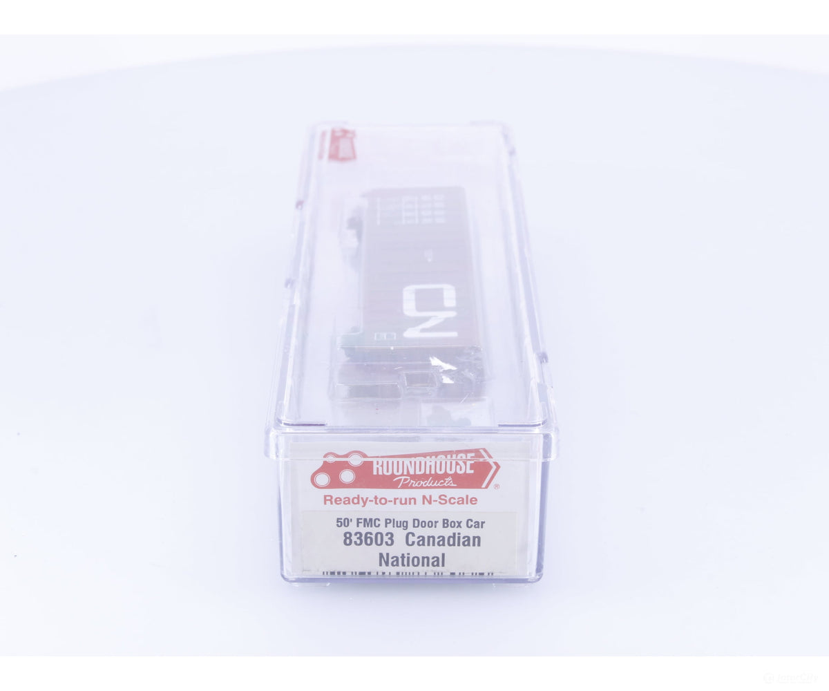 Roundhouse 83603 N 50’ FMC Plug Door Boxcar #2 Canadian National (CN) 405014 - Freight Cars