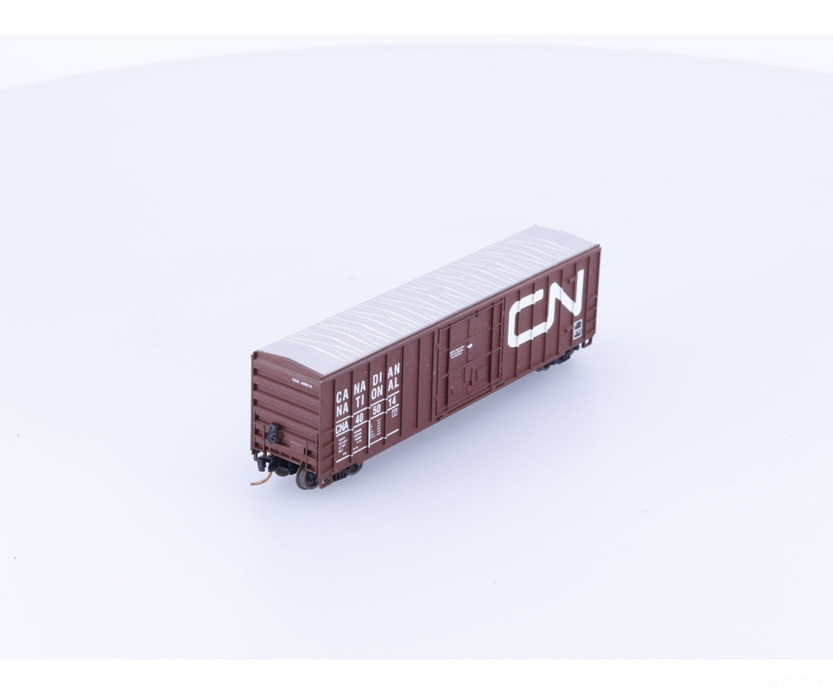 Roundhouse 83603 N 50’ FMC Plug Door Boxcar #2 Canadian National (CN) 405014 - Freight Cars