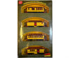 Roundhouse 84301 HO Overton Passenger Car 4 Pack Baggage Combine Coach Business Car Atchison Topeka and Santa Fe (ATSF)