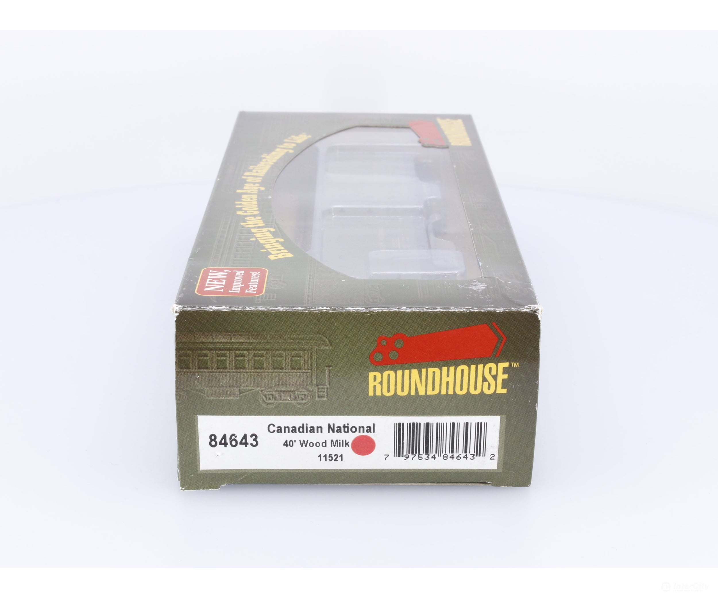 Roundhouse 84643 HO 40’ Wood Milk Car Canadian National (CN) 11521 (#1) Freight Cars