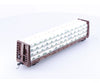 Roundhouse BF60 HO 60’ Bulkhead Flat Car with Wood Load Burlington Northern Santa Fe (BNSF) 545131 - Freight Cars