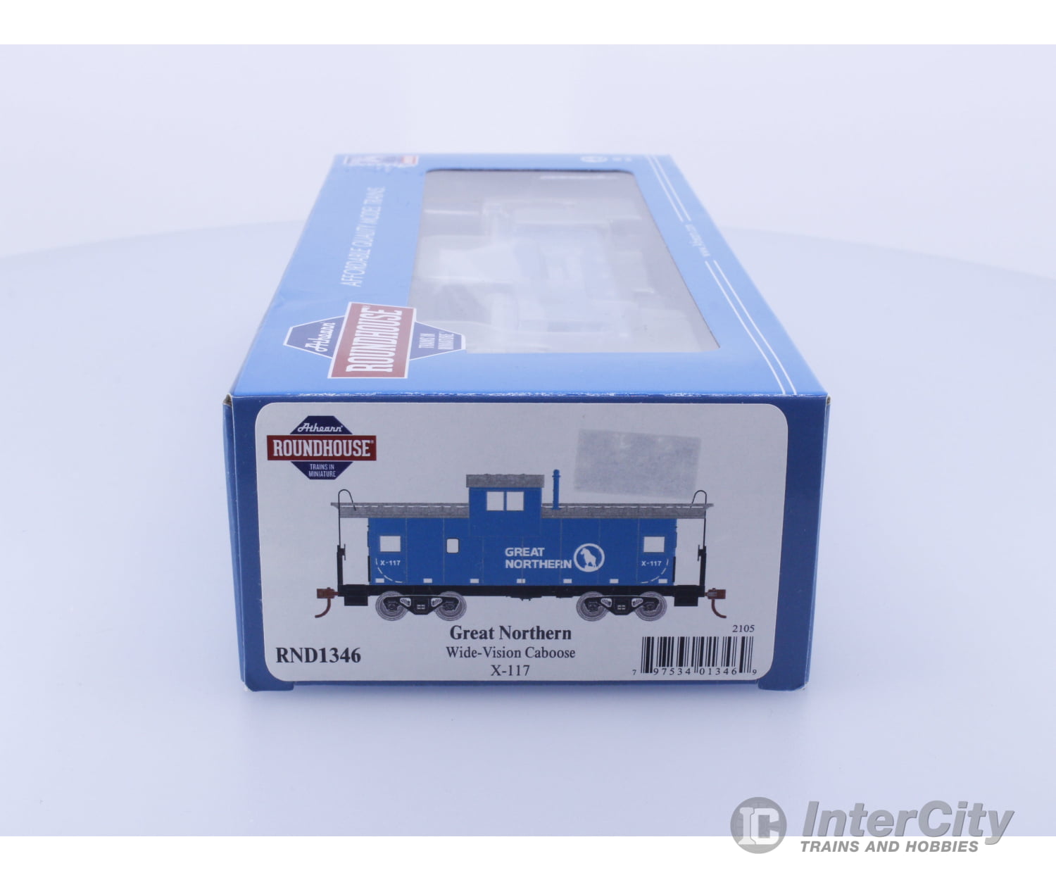 Roundhouse RND1346 HO Wide Vision Caboose Great Northern (GN) X-117 Freight Cars