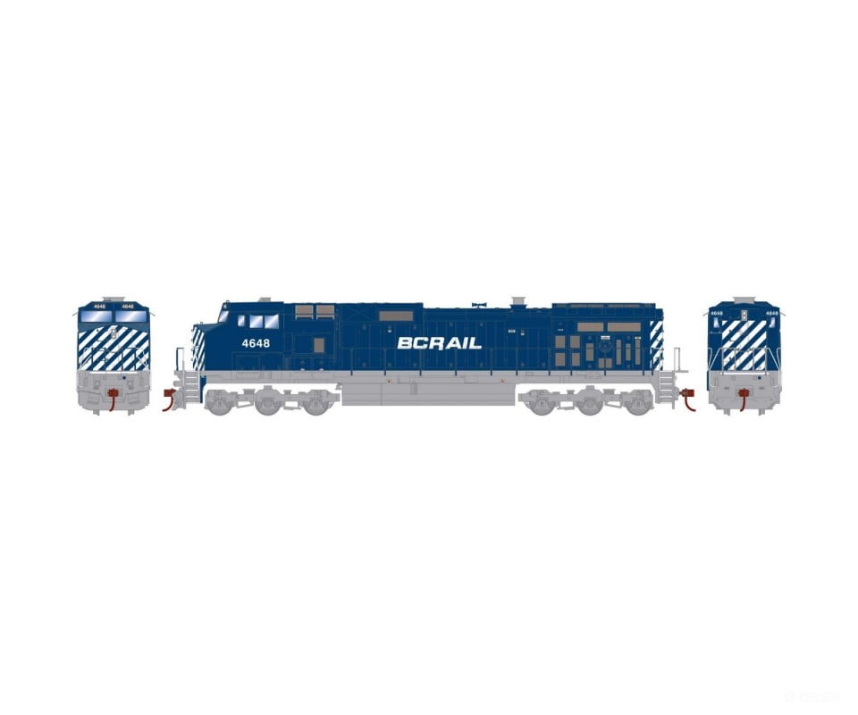 Roundhouse RND3207 HO Dash 9-44CW BCOL #4648 Analog DC Locomotives