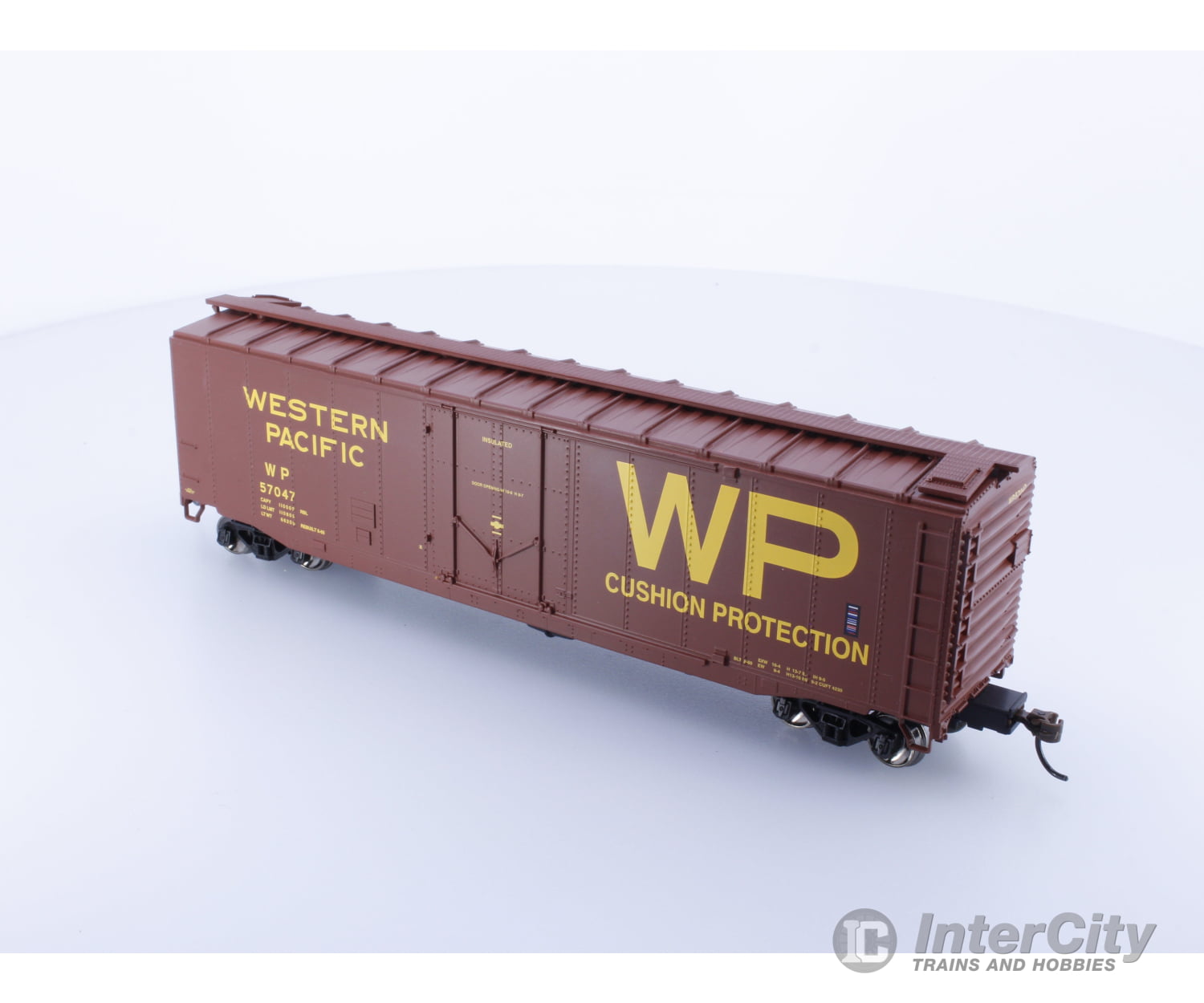 Roundhouse Rnd79118 Ho 50’ Pd Smooth Side Boxcar Western Pacific (Wp) 57047 Freight Cars