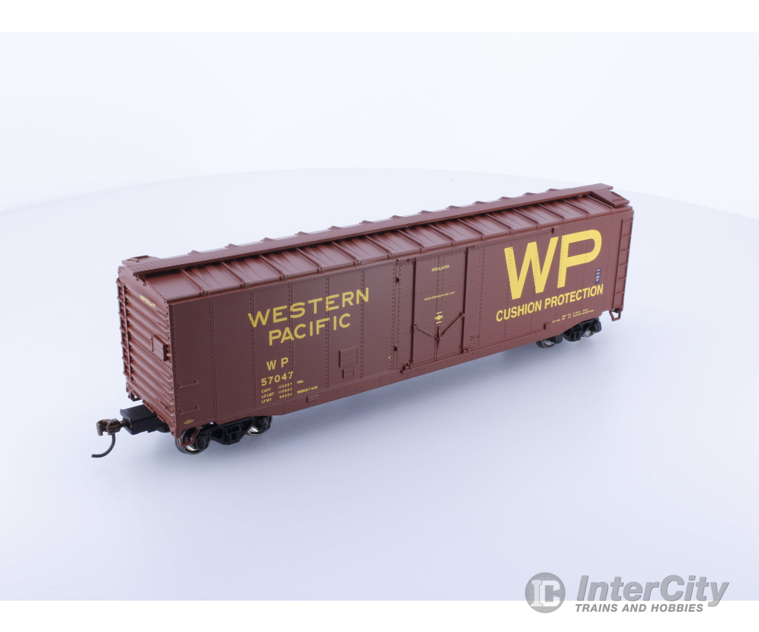 Roundhouse Rnd79118 Ho 50’ Pd Smooth Side Boxcar Western Pacific (Wp) 57047 Freight Cars