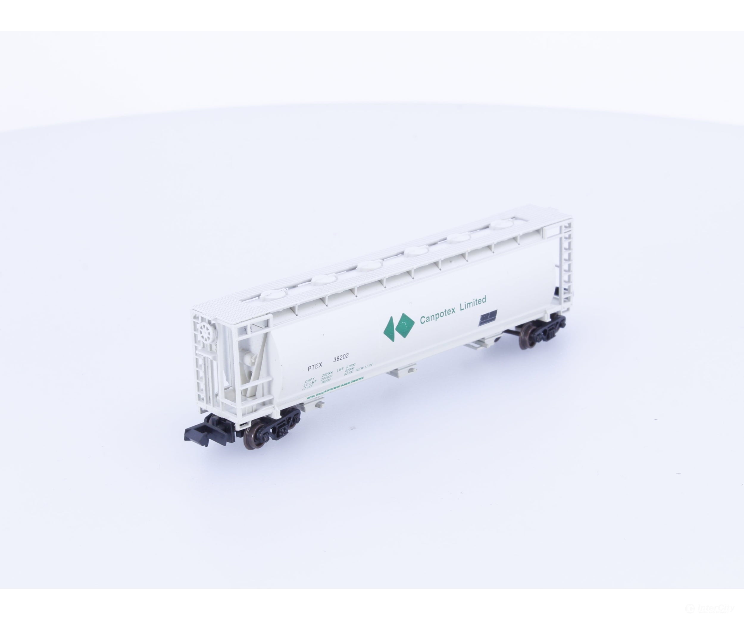 S&R Models 611 N 3 Bay Cylindrical Hopper Canpotex PTEX #2 38202 Freight Cars