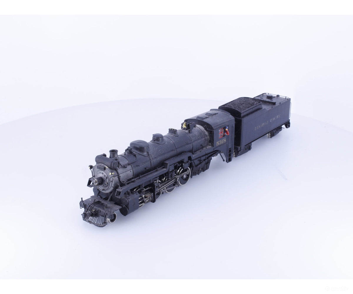 Samhongsa 5318 HO Brass 2-8-2 Steam Locomotive Canadian Pacific (CP) 5318 Analog DC - Locomotives