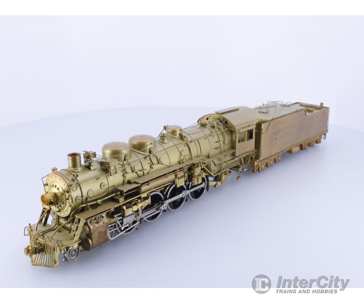 Samhongsa SM3700 HO Brass Sunset Models 3700 Class 4-8-2 Steam Loco Santa Fe (SF) 3700 Analog DC Locomotives