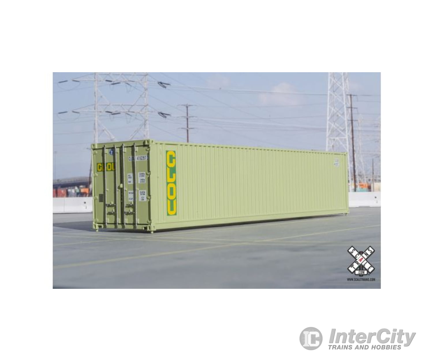 Scale Trains Sxt11038 40 Square Corrugation Container Clou - Operator Freight Loads & Containers