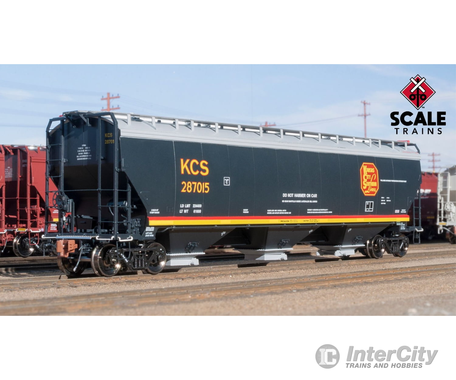Scale Trains Sxt30821 Rivet Counter Ho Gunderson Covered Hopper Kansas City Southern - Belle Rd# Kcs