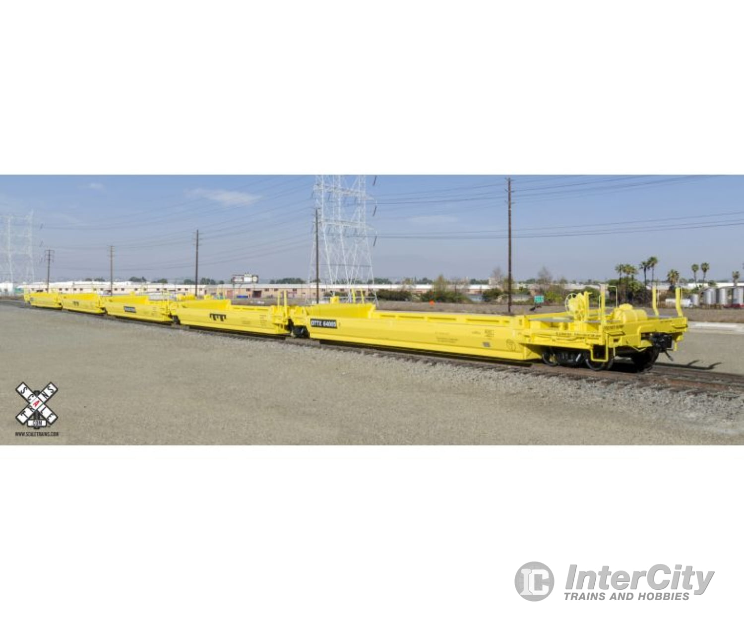 Scale Trains Sxt31803 Rivet Counter Ho Ps-Trinity Backpacker Well Car Set (5) Trailer Train As