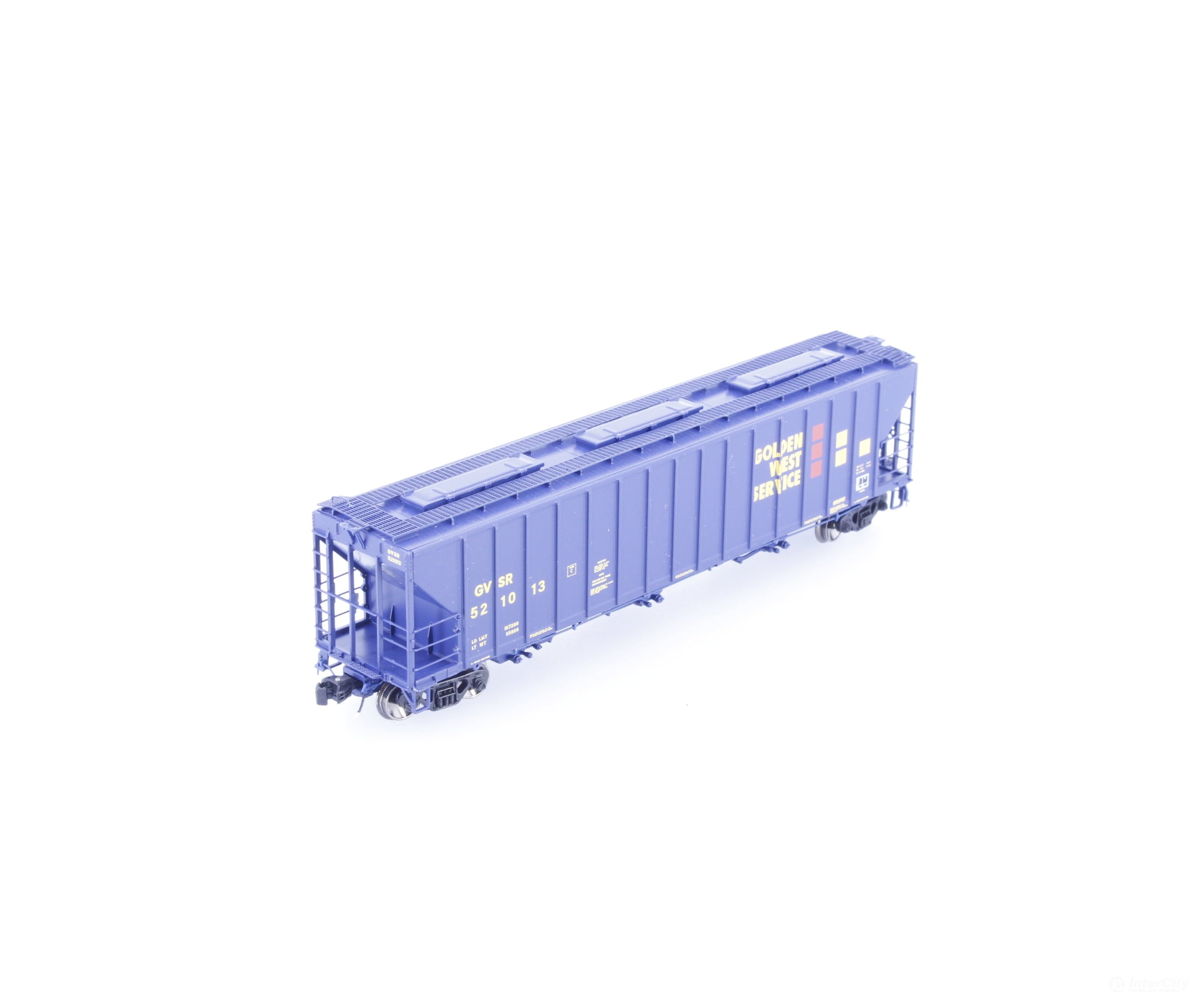 Scale Trains SXT31827 N P-S 4785cf Covered Hopper Golden West Services Galveston Railroad (GVSR) 521013 - Freight Cars