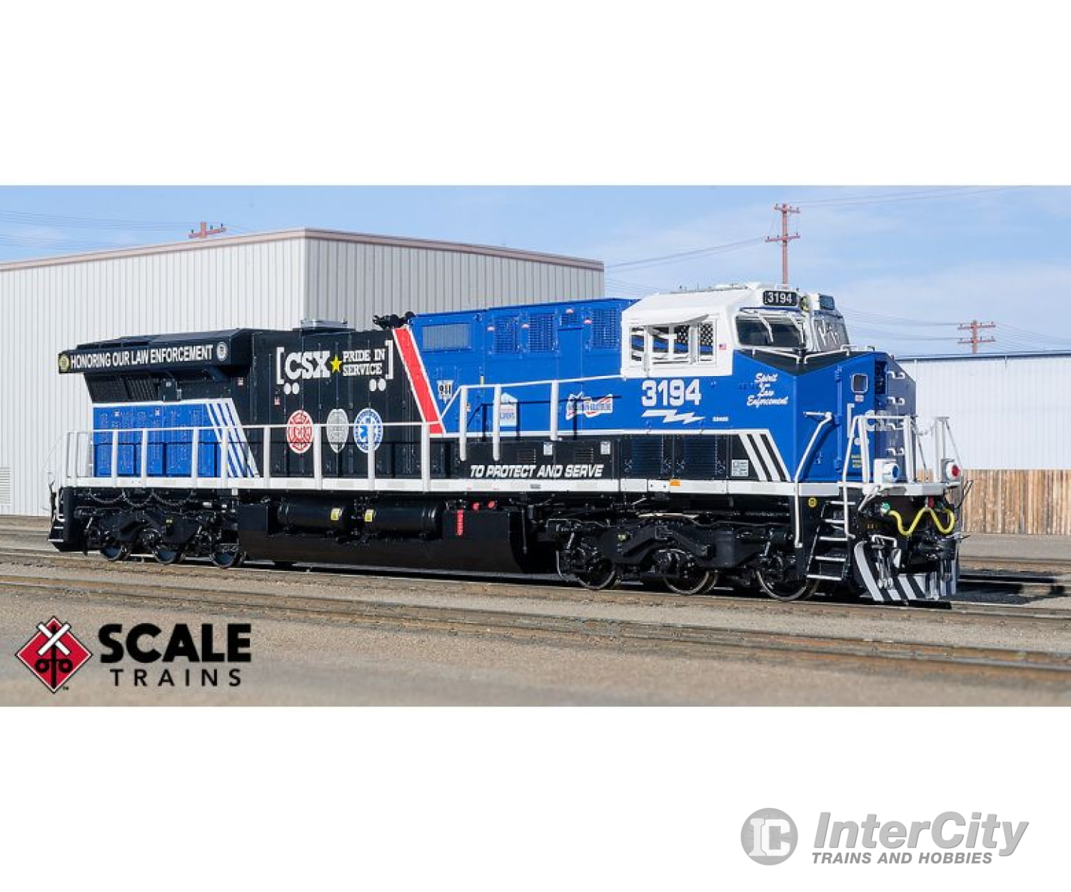 Scale Trains Sxt32294 Cxs Transportation Our Law Enforcement Rivet Counter Rd# 3194 Locomotives