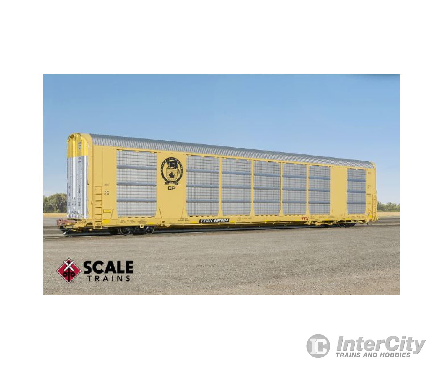 Scale Trains Sxt32755 Gunderson Multi-Max Autorack Canadian Pacific/Beaver Logo/Ttgx Rd# Ttgx 697951