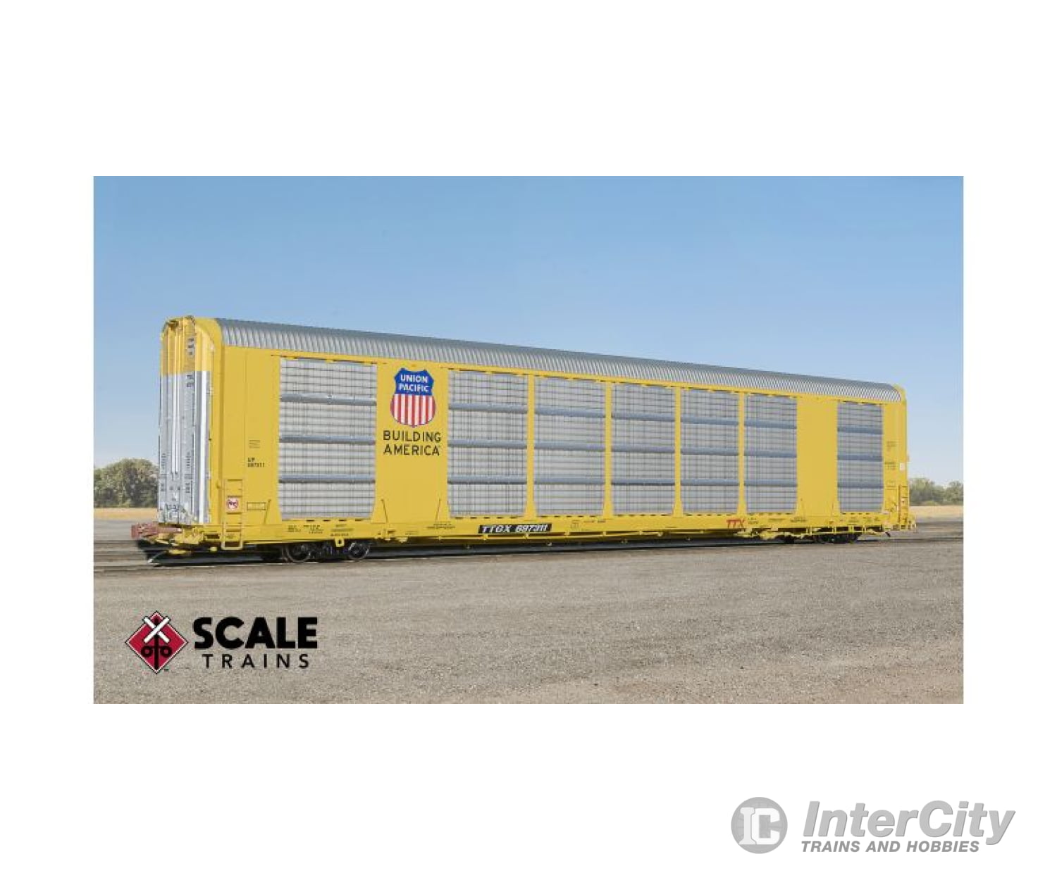 Scale Trains Sxt32783 Gunderson Multi-Max Autorack Union Pacific/Building America/Ttgx Rd# Ttgx
