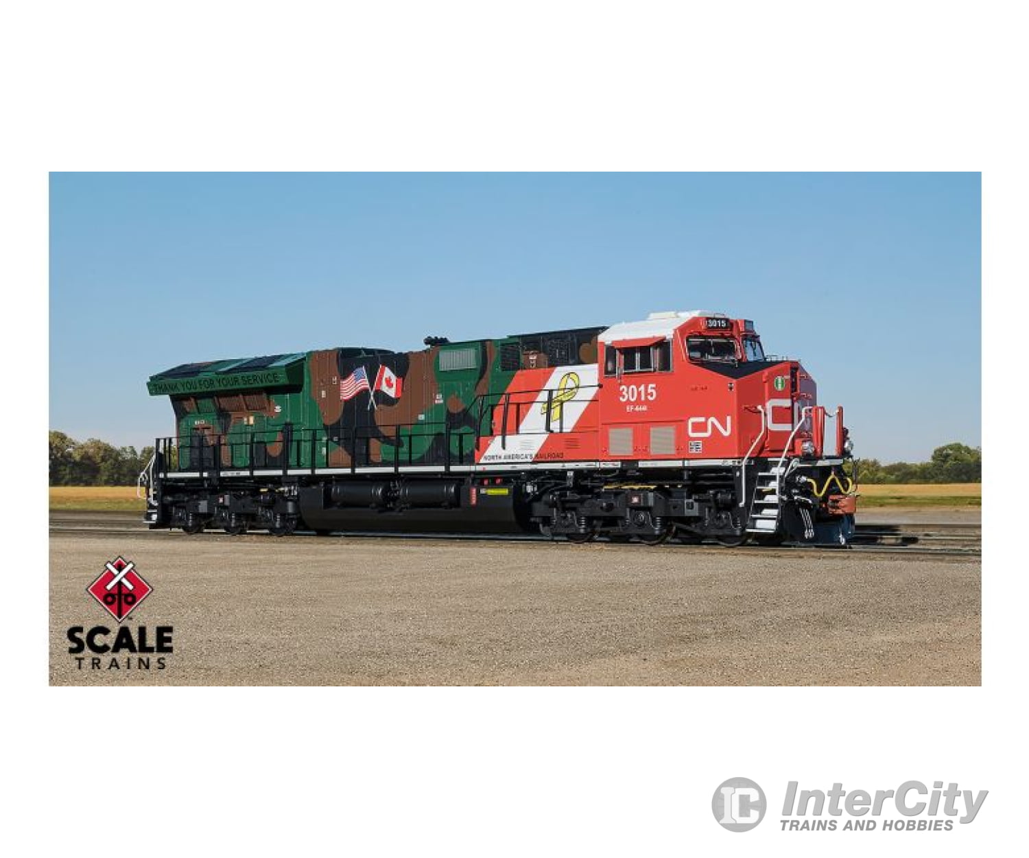 Scale Trains Sxt33179 Rivet Counter Ho Ge Et44Ac Gevo Canadian National/Veterans Commemorative