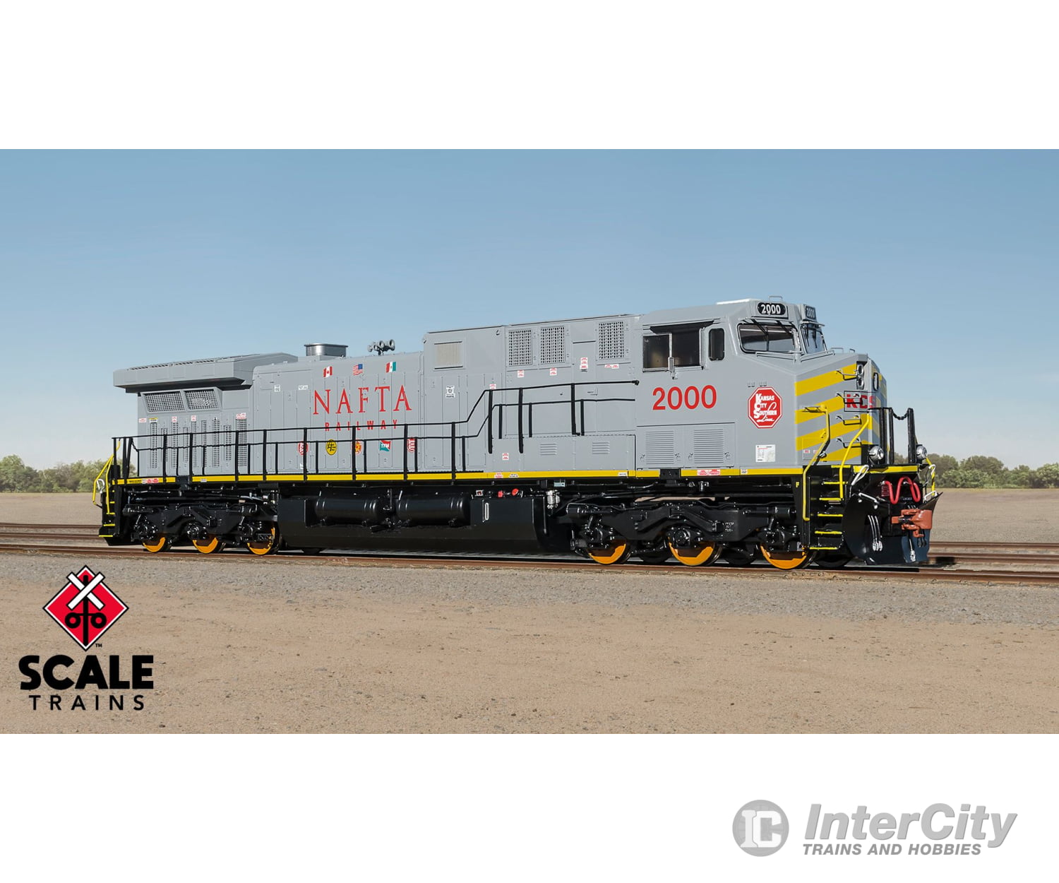 Scale Trains Sxt39643 Ho Rivet Counter Ge Ac4400Cw Kansas City Southern/Nafta #2000 2000 Dcc Sound