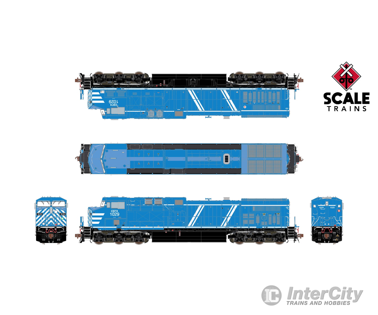 Scale Trains Sxt39667 Ho Rivet Counter Ge Ac4400Cw Cefx 1029 Dcc Sound Locomotives