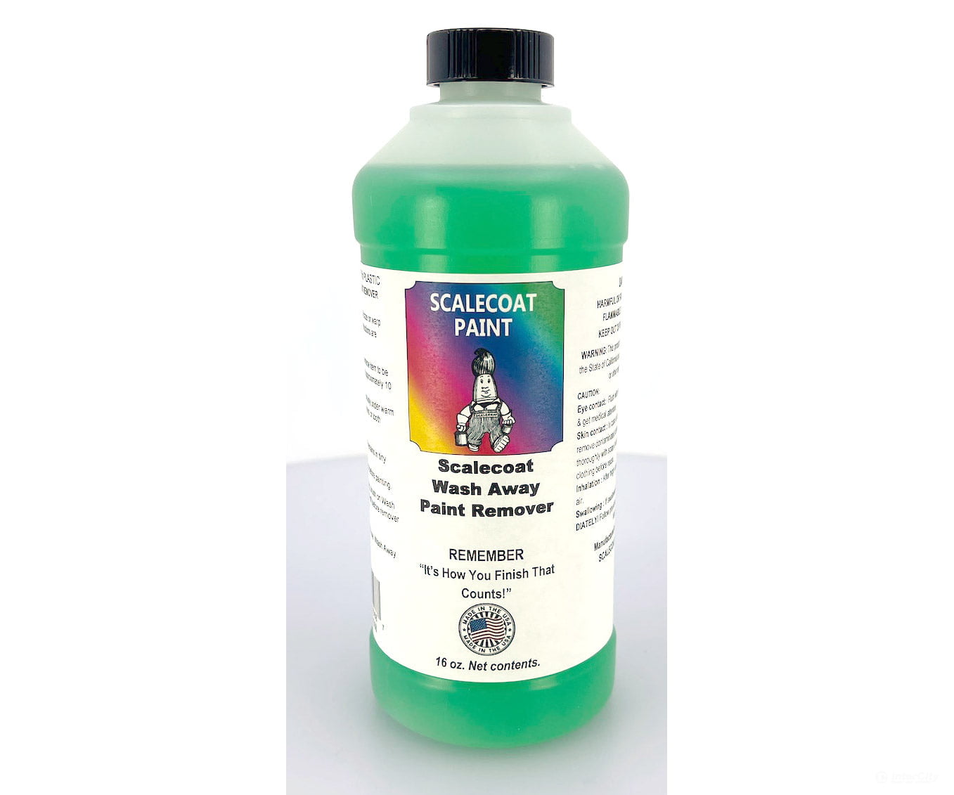 Scalecoat Paint 10568 Wash Away Paint Remover for Plastic 16oz 473ml Paint
