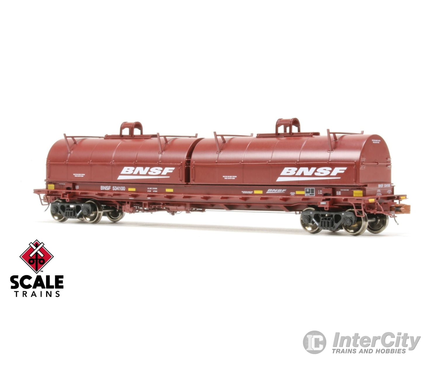 Scaletrains 38401 Rivet Counter Ho Scale Thrall 48 2-Hood Coil Steel Car Bnsf/Wedge / 534100 Freight