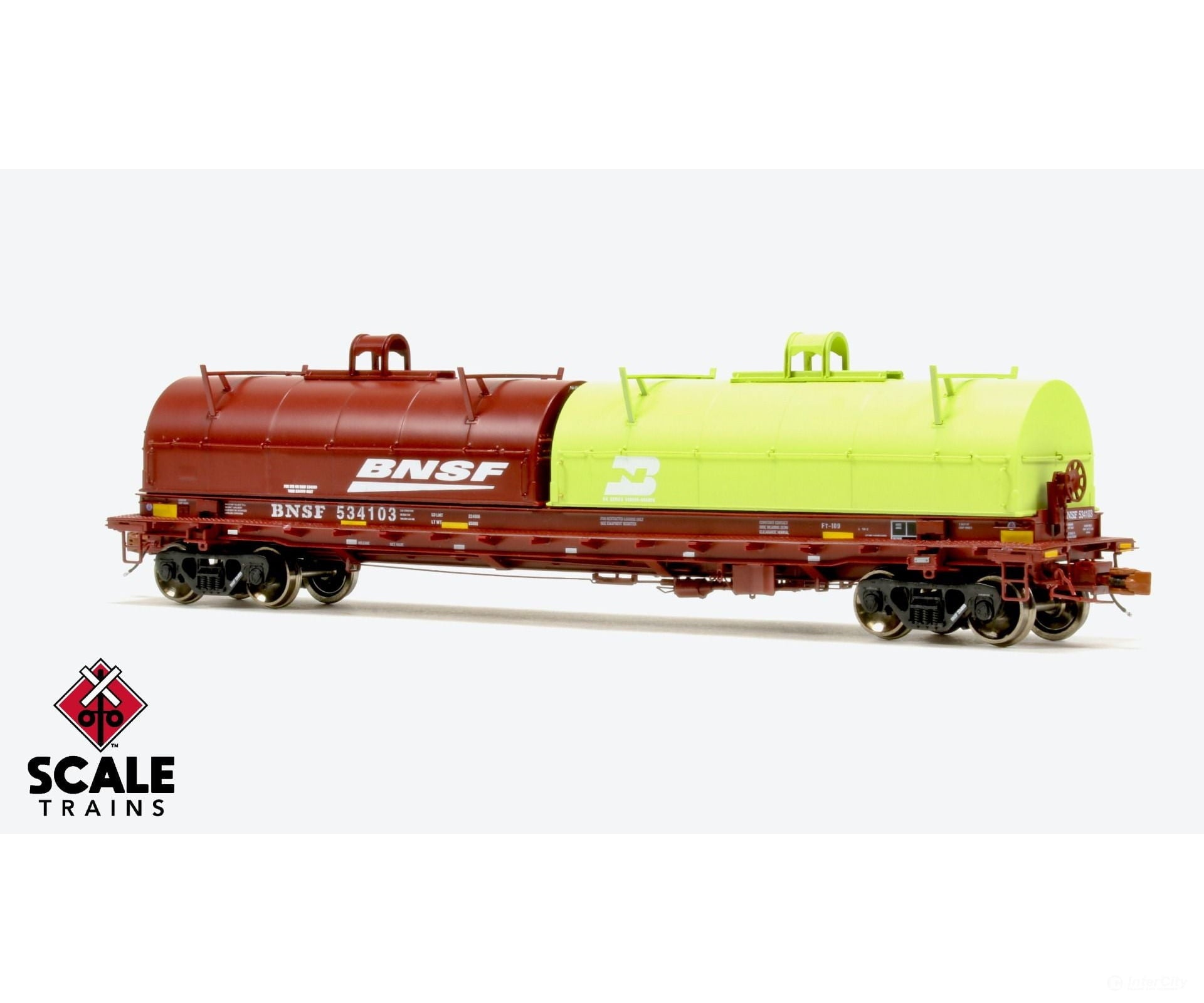 Scaletrains 38505 Rivet Counter Ho Scale Thrall 48 2-Hood Coil Steel Car Bnsf/Mismatched Hoods /