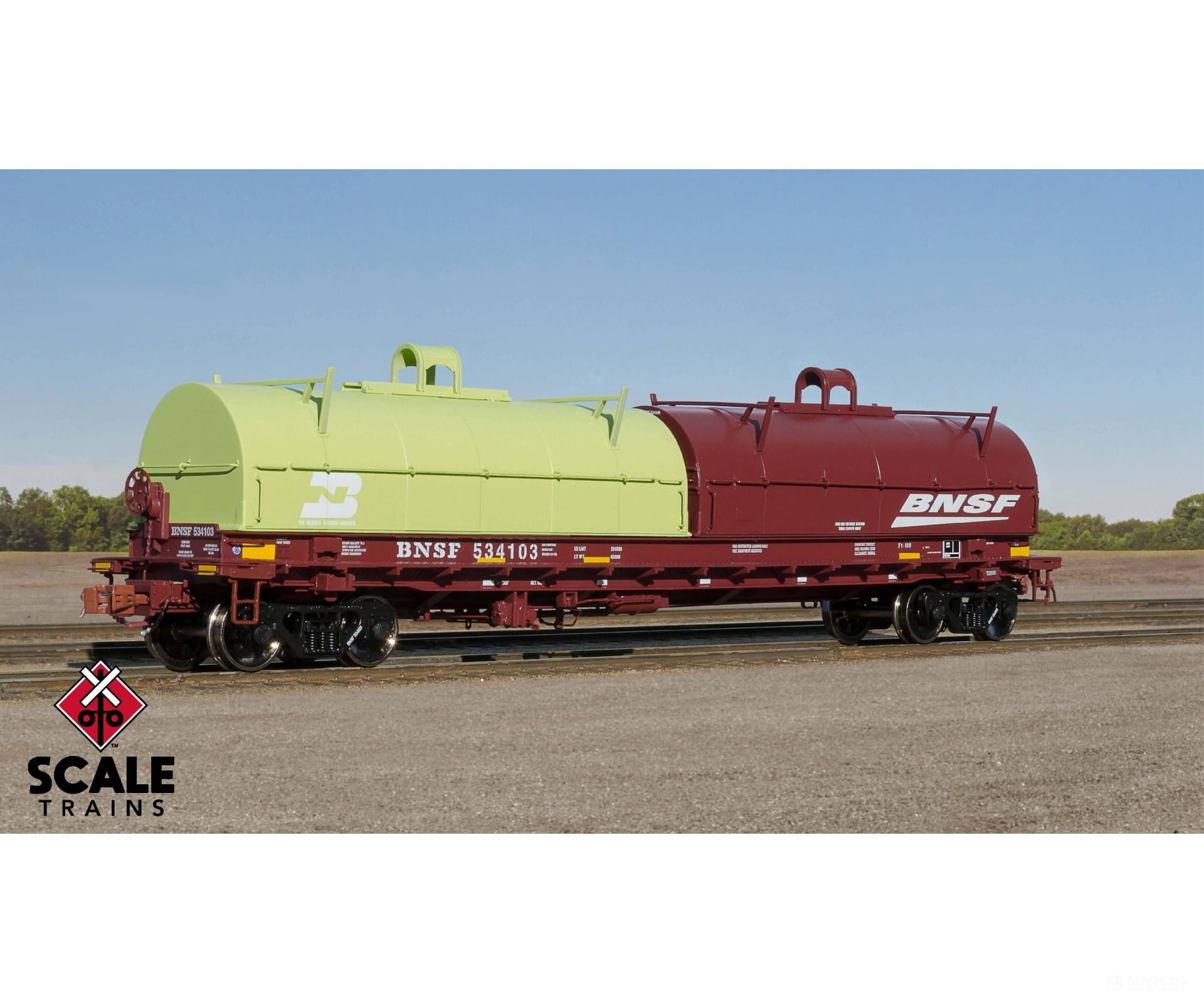 Scaletrains 38505 Rivet Counter Ho Scale Thrall 48 2-Hood Coil Steel Car Bnsf/Mismatched Hoods /