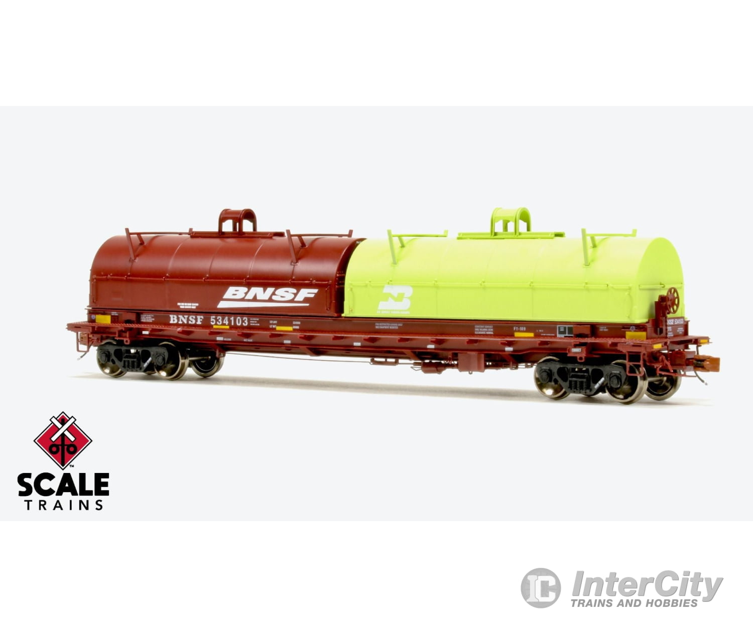 Scaletrains 38505 Rivet Counter Ho Scale Thrall 48 2-Hood Coil Steel Car Bnsf/Mismatched Hoods /