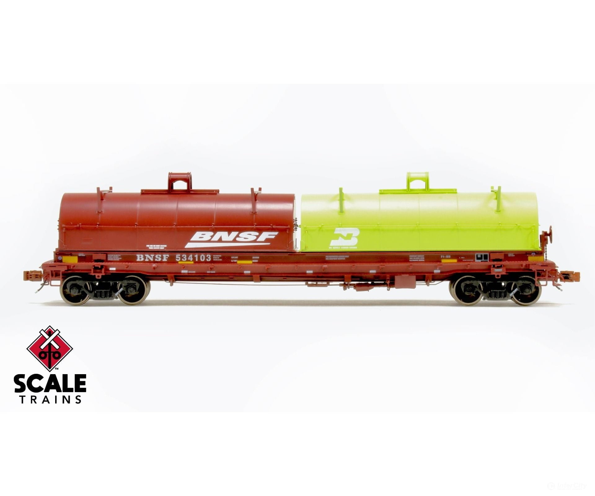 Scaletrains 38505 Rivet Counter Ho Scale Thrall 48 2-Hood Coil Steel Car Bnsf/Mismatched Hoods /