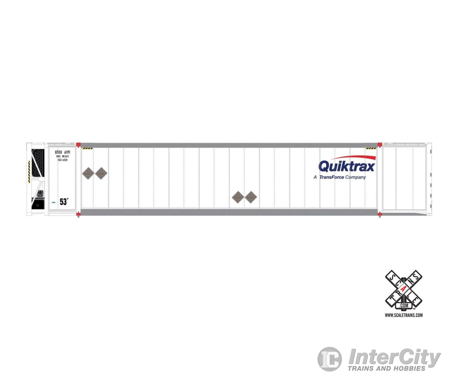 Scaletrains Sxt10496 Operator Ho Scale Cimc 53’ Reefer Container Quicktrax/Blue & Red Logo 6170