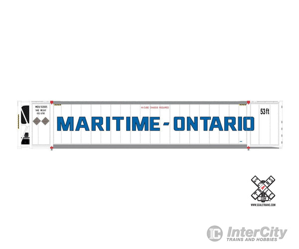 Scaletrains Sxt10647 Operator N Scale Cimc 53’ Reefer Container Maritime-Ontario 512049 Freight