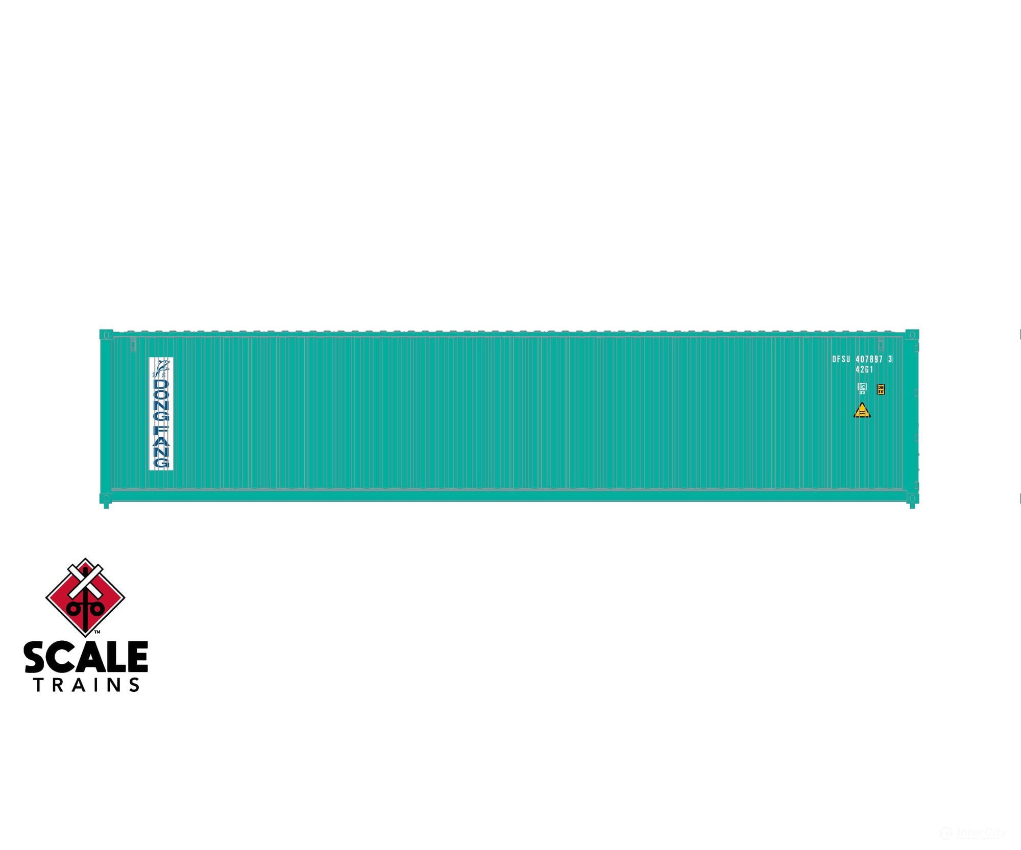 ScaleTrains SXT11870 Operator HO Scale 40’ Modern Angled Container Dong Fang 4378800 (Single) Freight Loads & Containers