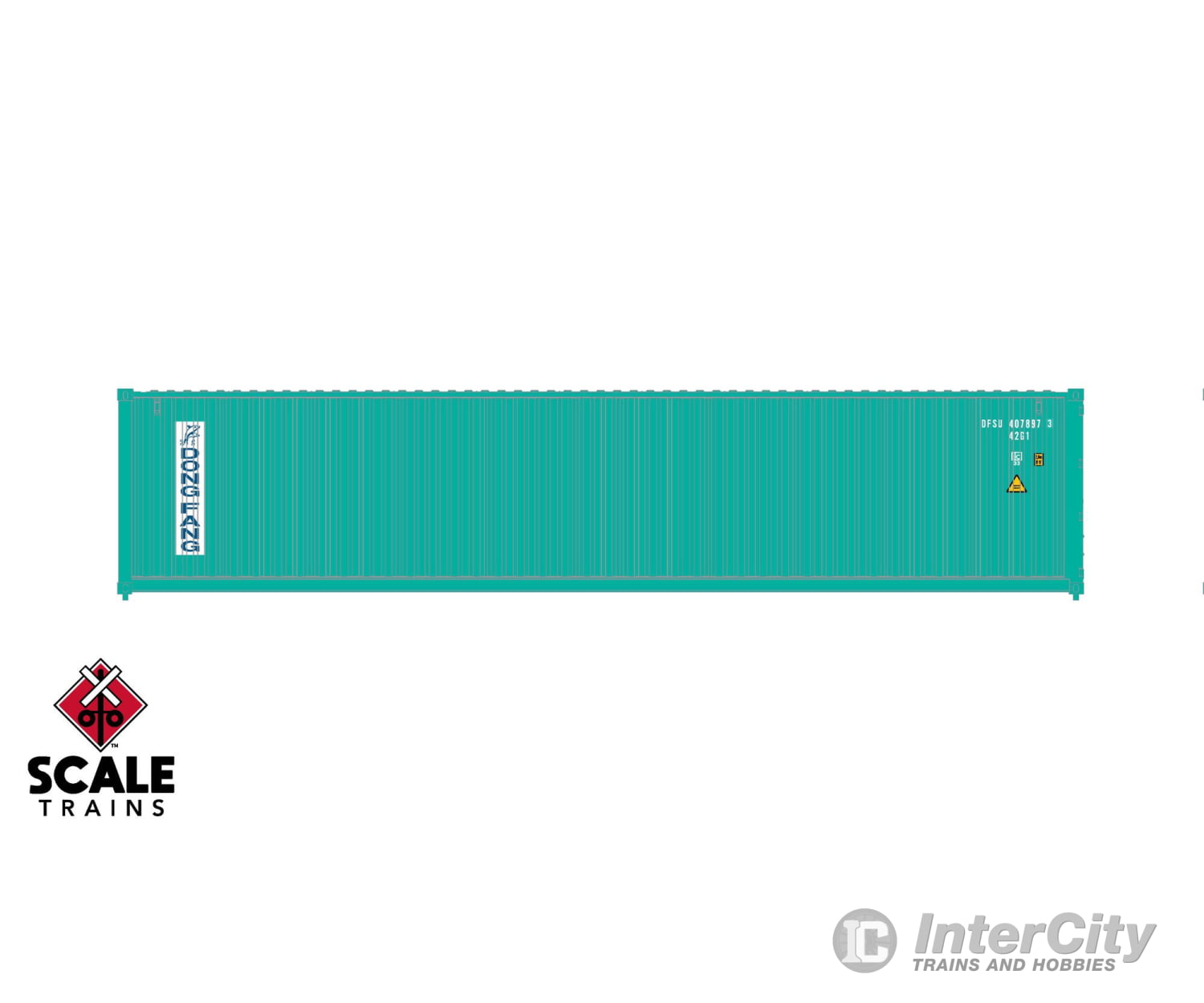 ScaleTrains SXT11870 Operator HO Scale 40’ Modern Angled Container Dong Fang 4378800 (Single) Freight Loads & Containers