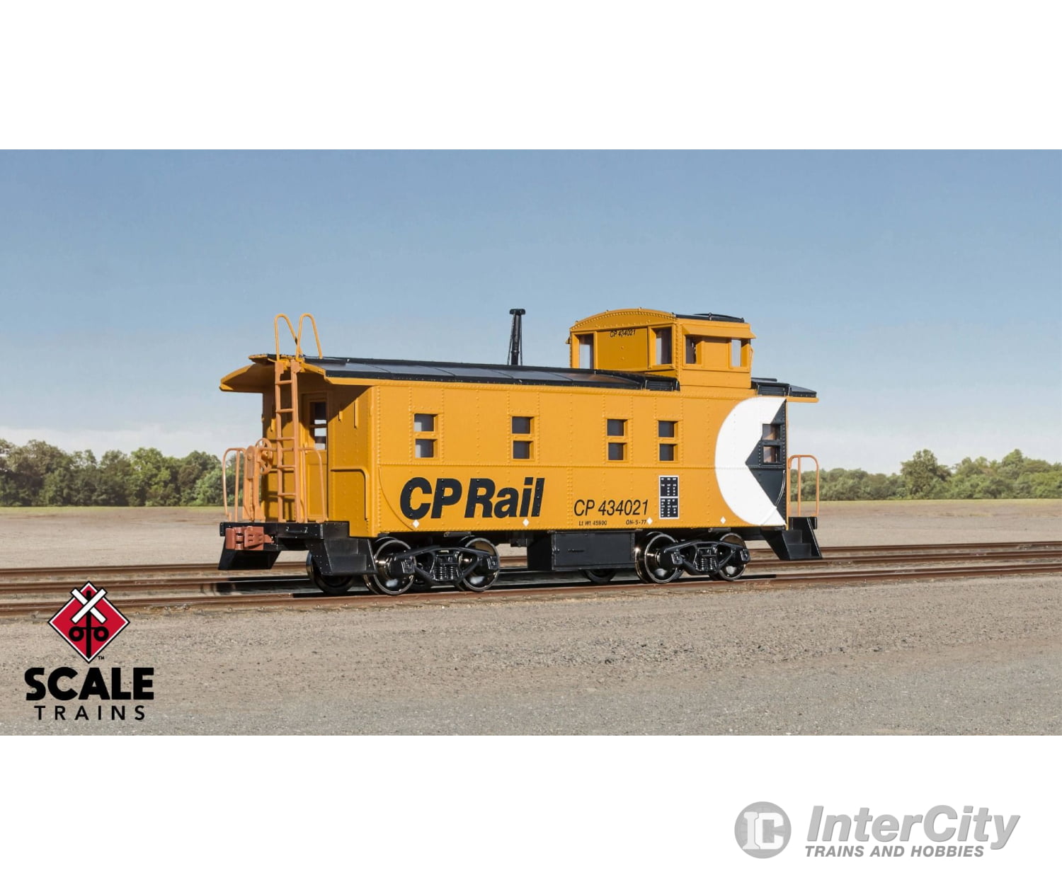 Scaletrains Sxt1272 Ho Kit Classics Steel Cupola Caboose Cp Rail #434021 (Kit) Freight Cars