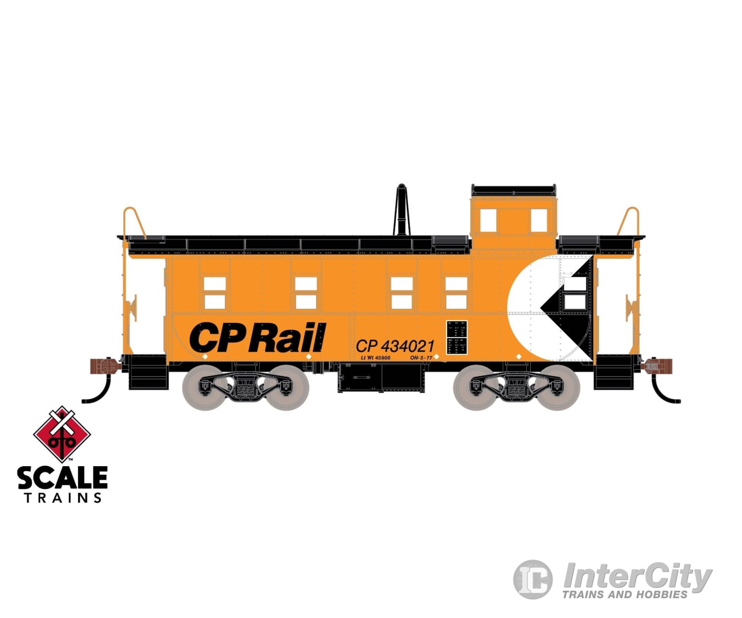 Scaletrains Sxt1272 Ho Kit Classics Steel Cupola Caboose Cp Rail #434021 (Kit) Freight Cars