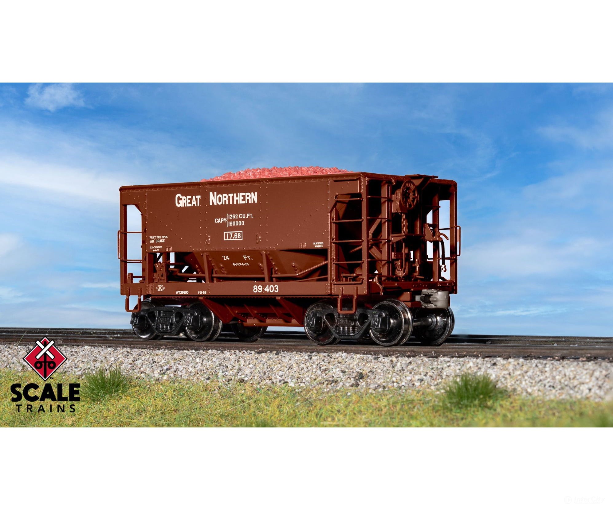 ScaleTrains SXT15213 Fox Valley Models HO Scale PSC 70-Ton Ore Car Great Northern 89410 - Freight Cars