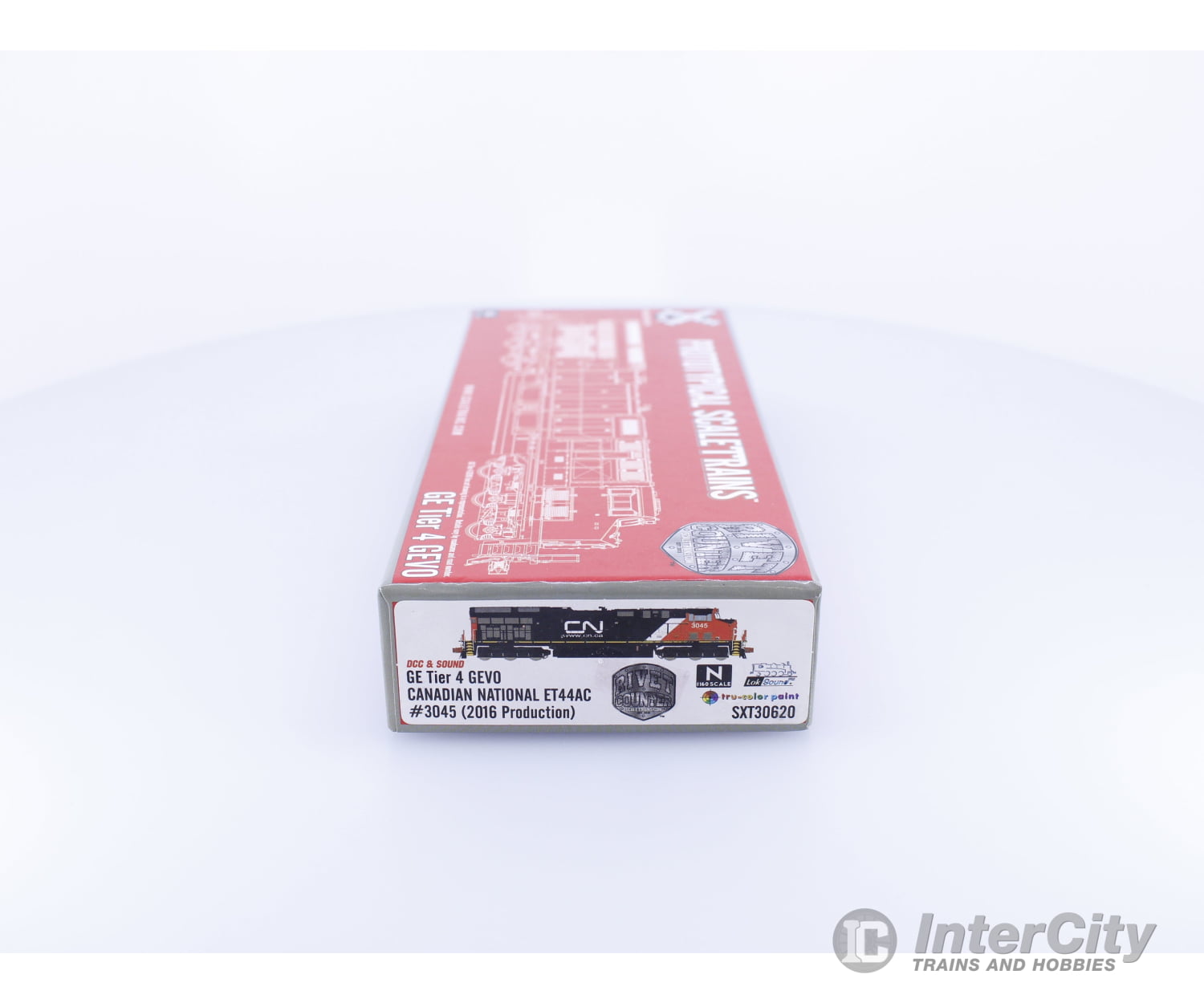 ScaleTrains SXT30620 N GE Tier 4 GEVO ET44AC (2016 Production) Canadian National (CN) 3045 DCC & Sound Locomotives