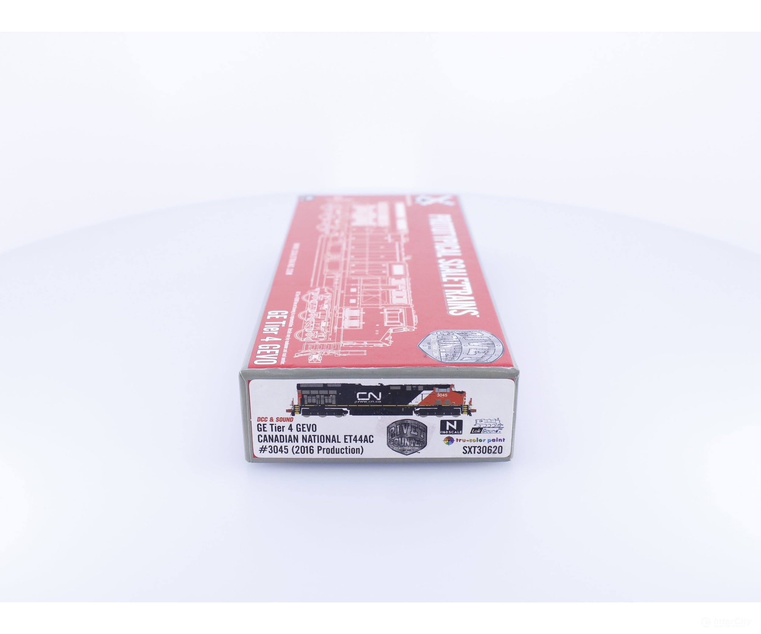 ScaleTrains SXT30620 N GE Tier 4 GEVO ET44AC (2016 Production) Canadian National (CN) 3045 DCC & Sound Locomotives
