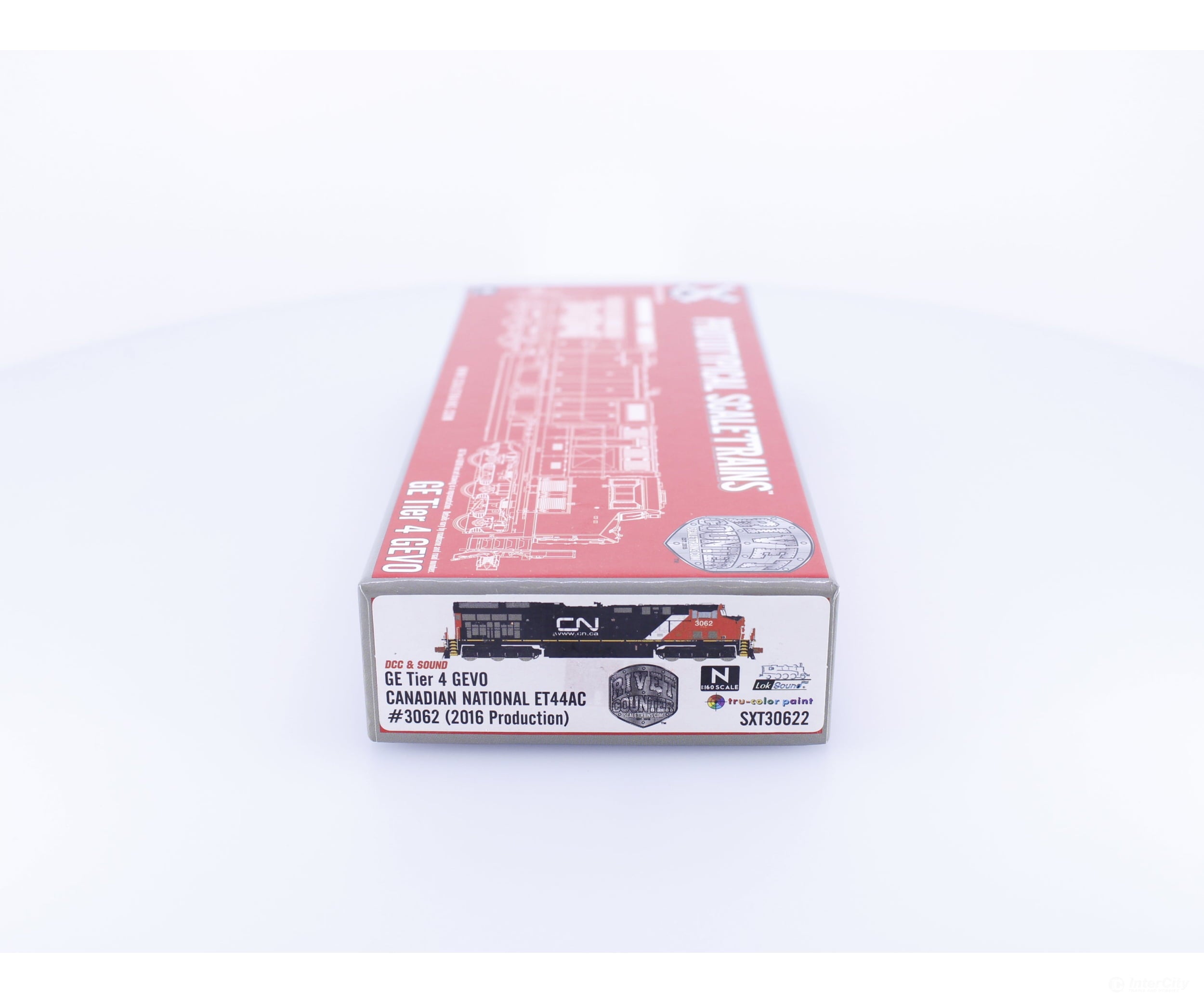 ScaleTrains SXT30622 N GE Tier 4 GEVO ET44AC (2016 Production) Canadian National (CN) 3062 DCC & Sound Locomotives