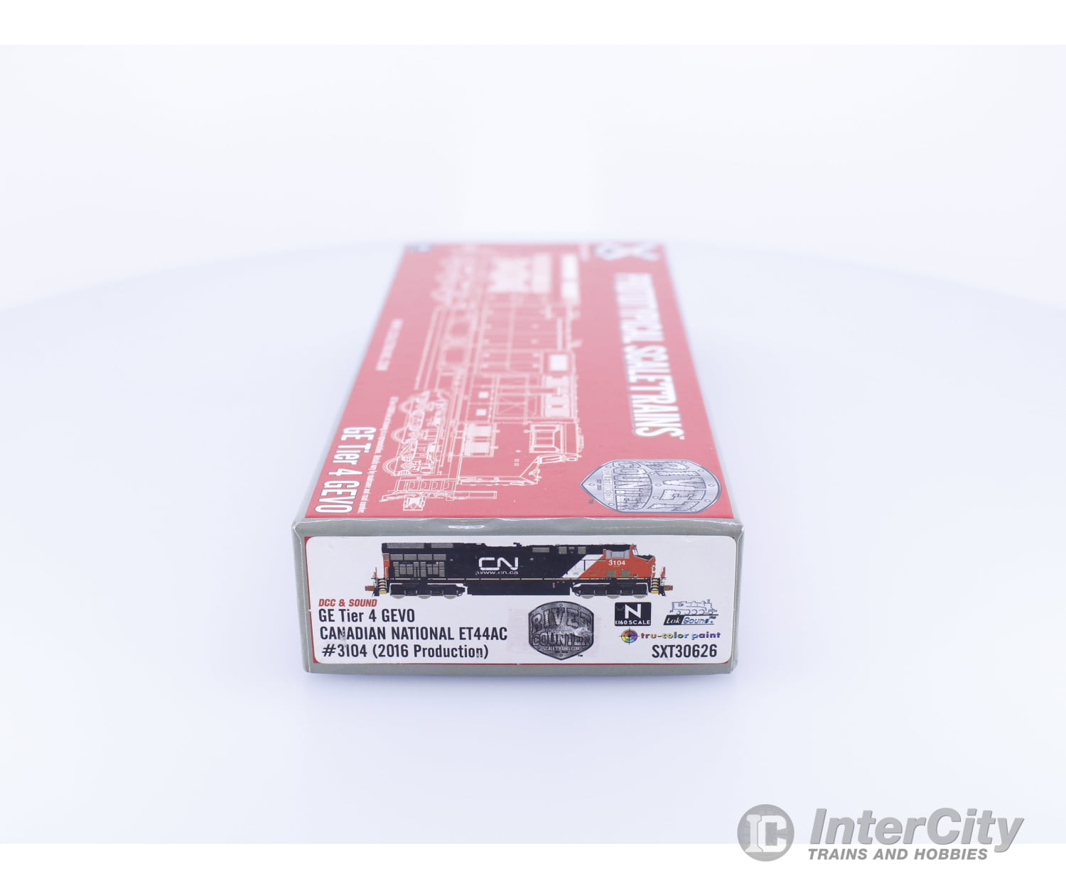 ScaleTrains SXT30626 N GE Tier 4 GEVO ET44AC (2016 Production) Canadian National (CN) 3104 DCC & Sound Locomotives