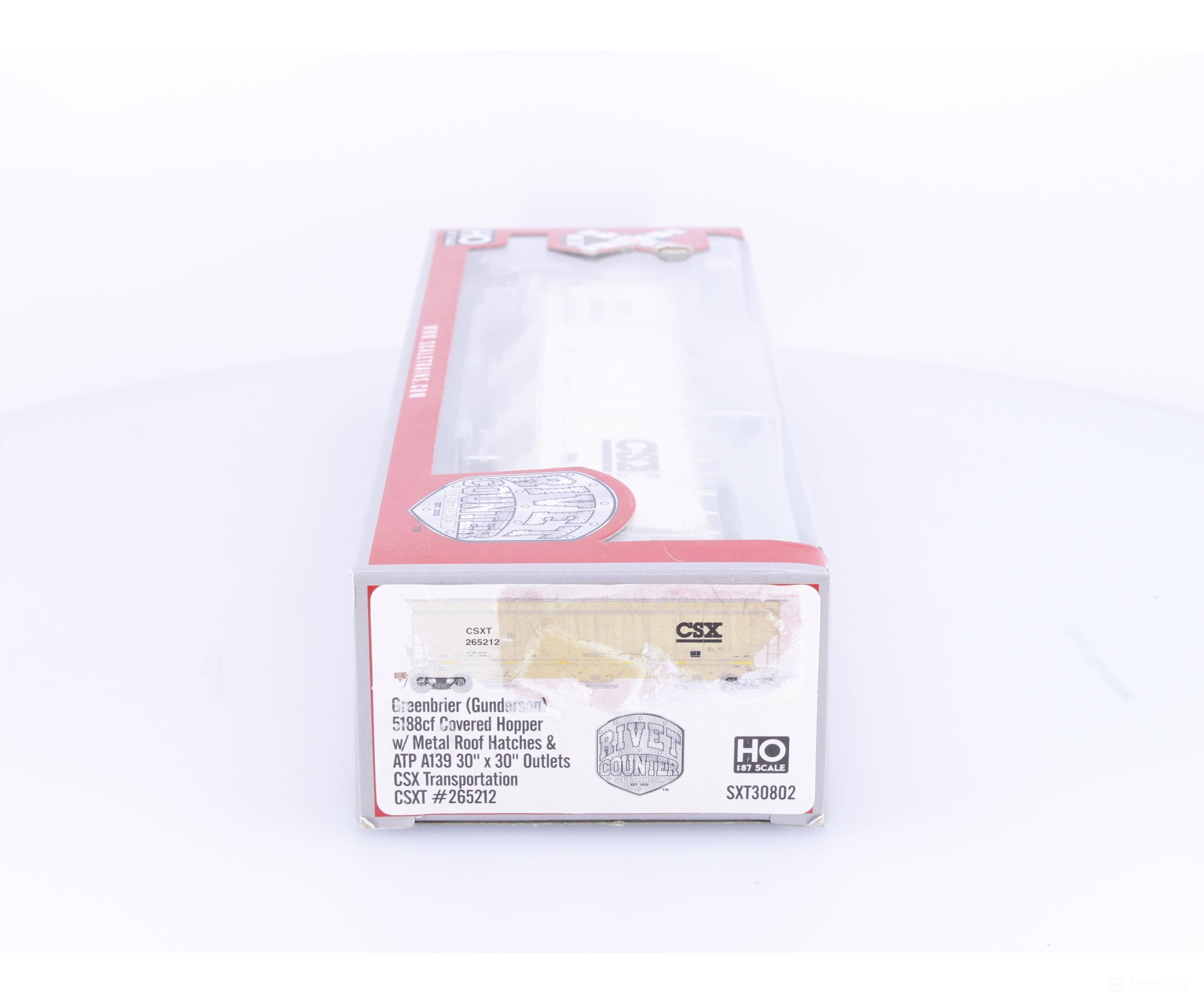 ScaleTrains SXT30802 HO Greenbrier 5188cf Covered Hopper w/Metal Roof Hatches CSX (CSX) 265212 - Freight Cars