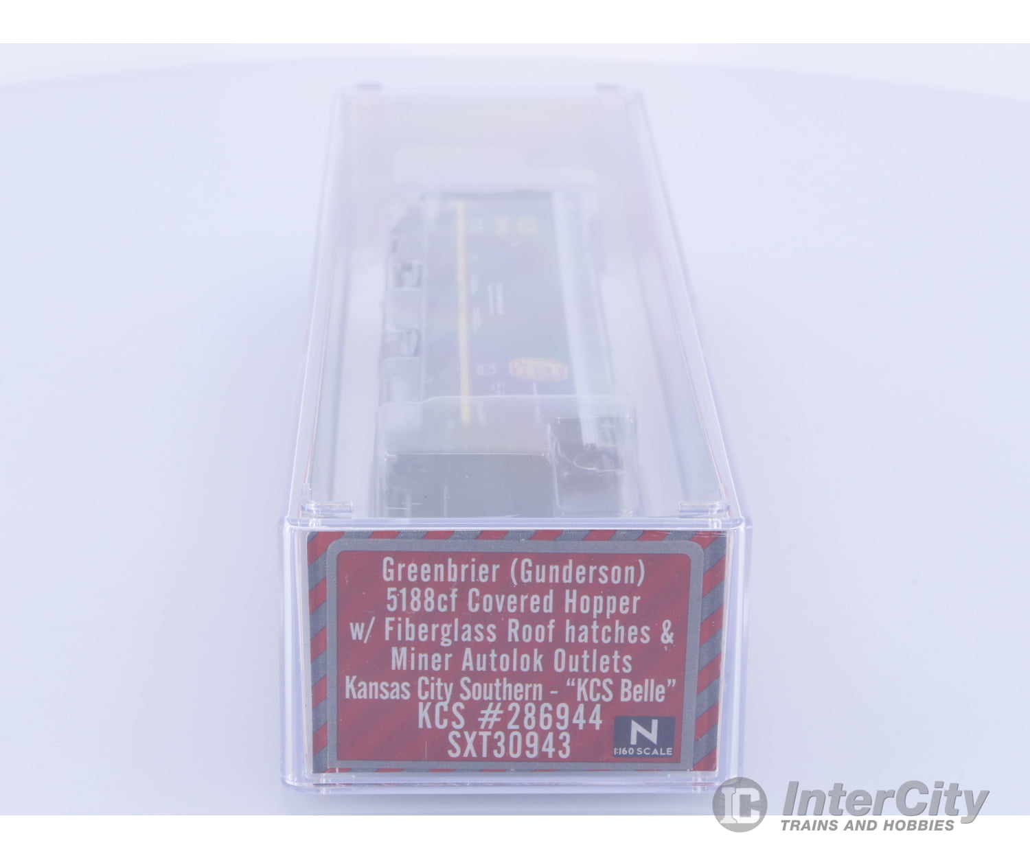 ScaleTrains SXT30943 N Greenbrier (Gunderson) 5188 cf. Covered Hopper w/Fiberglass Roof Hatches & Miner AutoLok II