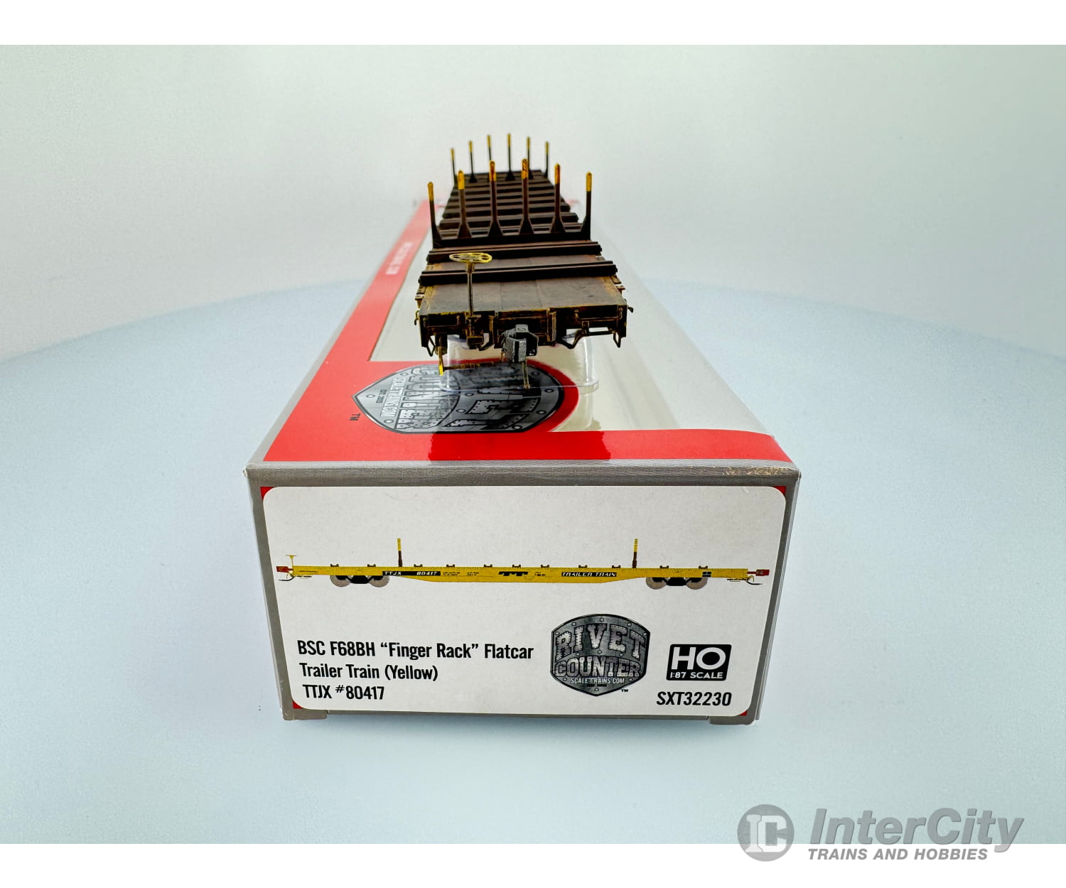 Scaletrains Sxt32230 Ho Bsc F68Bh ’Finger Rack’ Flatcar Trailer Train Ttx Corp. (Ttx) 80417