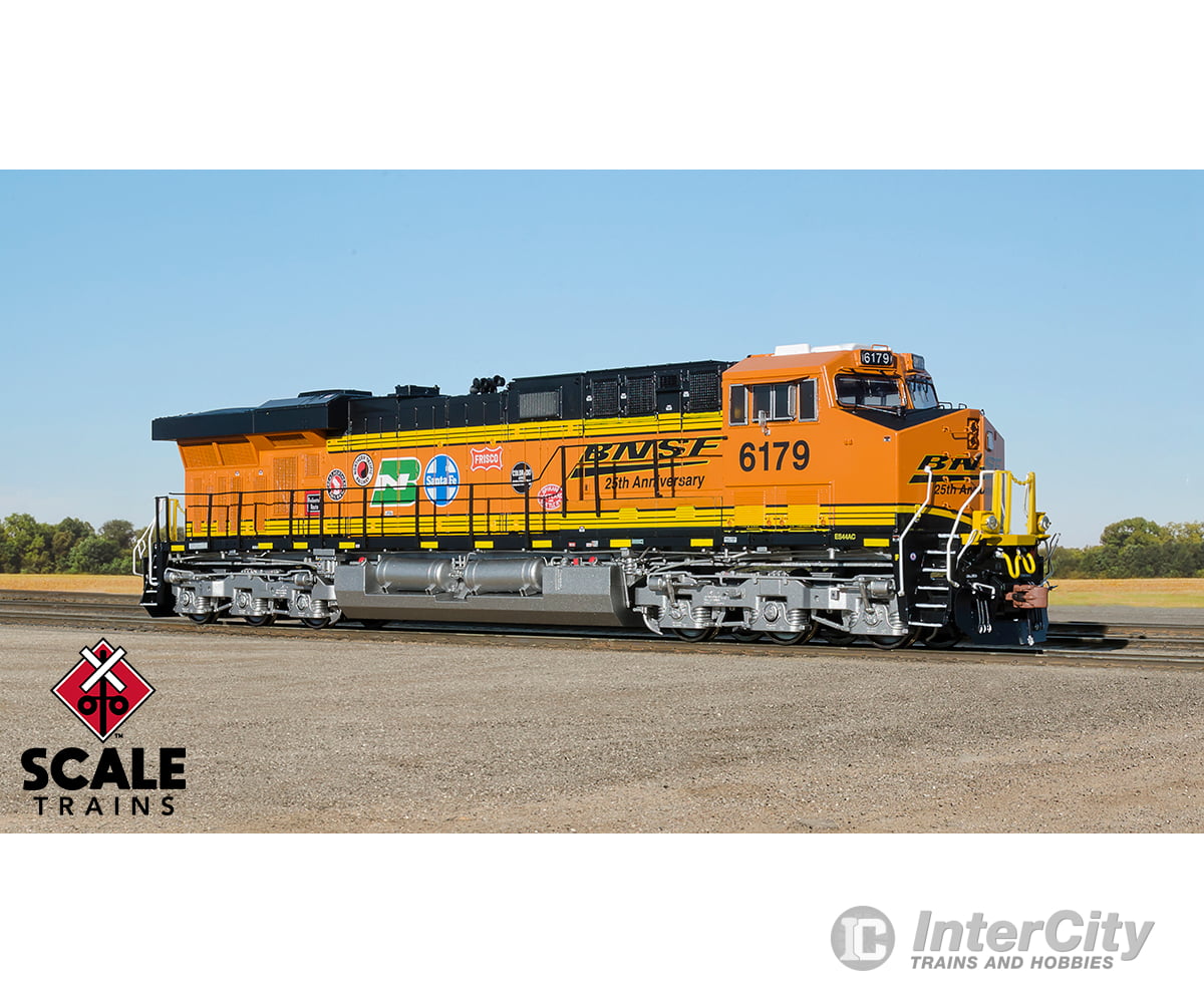 ScaleTrains SXT32878-6 Rivet Counter HO Scale GE ES44AC BNSF/25th Anniversary/Heritage III 5828 DC/DCC Ready Locomotives