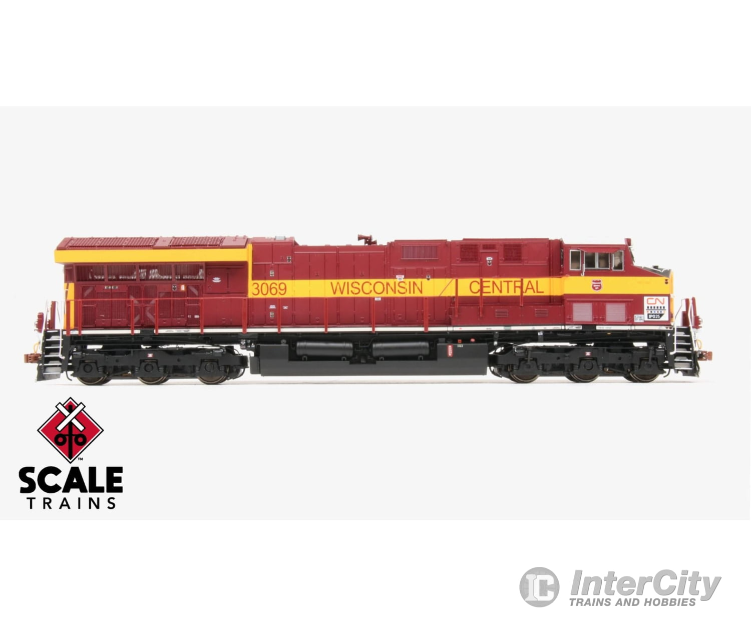 ScaleTrains SXT33183-8 Rivet Counter HO Scale GE ET44AC GEVO Canadian National/Wisconsin Central Heritage 3069 DCC &