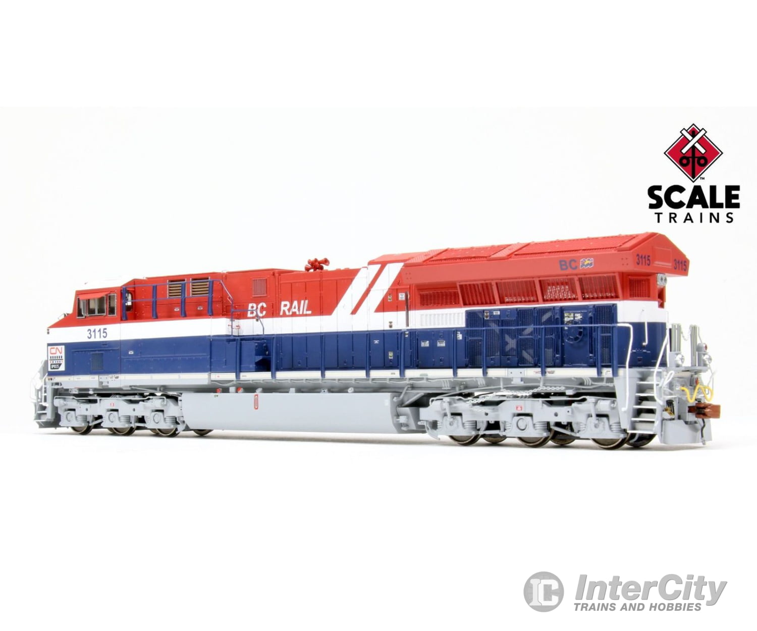 Scaletrains Sxt33185-8 Rivet Counter Ho Scale Ge Et44Ac Gevo Canadian National/Bc Rail Heritage