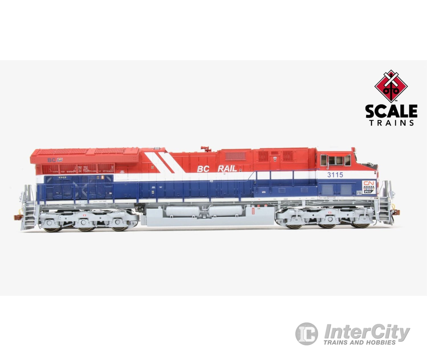 Scaletrains Sxt33185-8 Rivet Counter Ho Scale Ge Et44Ac Gevo Canadian National/Bc Rail Heritage